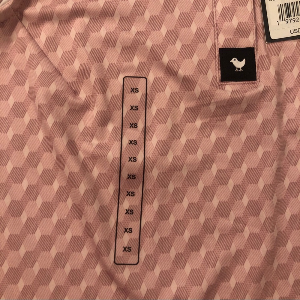 Bad Birdie Women's Size XS Core Polo SL Sleeveless Golf Geo Chip Petaluma - Picture 4 of 8